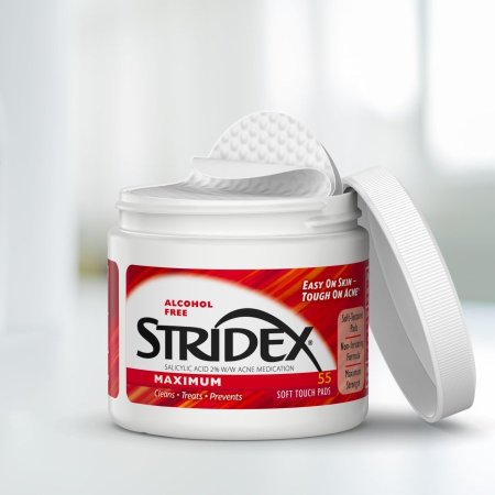 Stridex Medicated Acne Pads, Maximum, 55